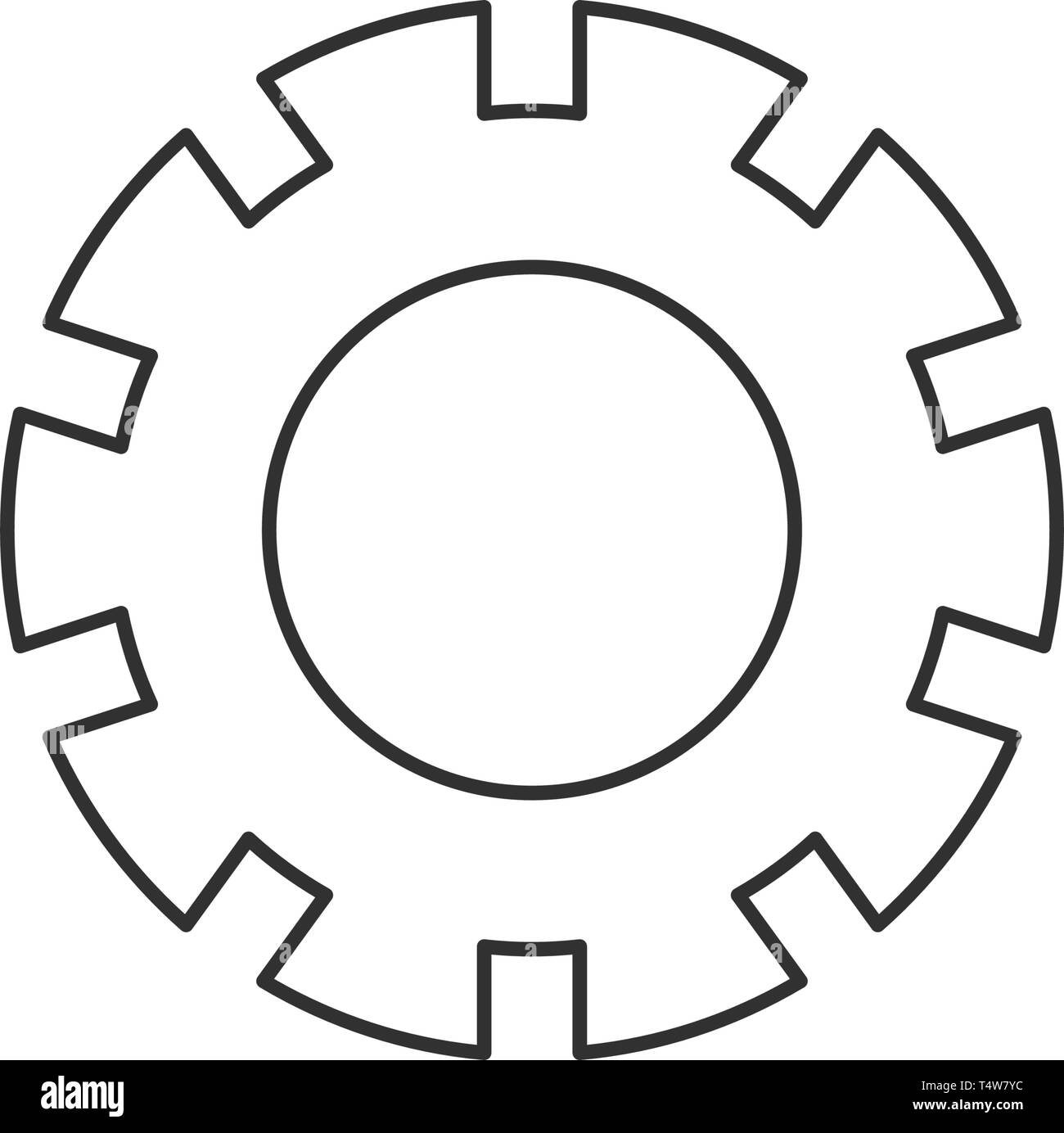 Settings icon wheel, cog, cogwheel icon. Vector illustration isolated ...