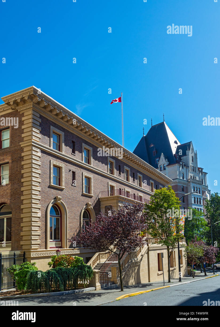 Canada, British Columbia, Victoria, The Union Cluib of British Columbia, Beaux-Arts design clubhouse since 1913 Stock Photo