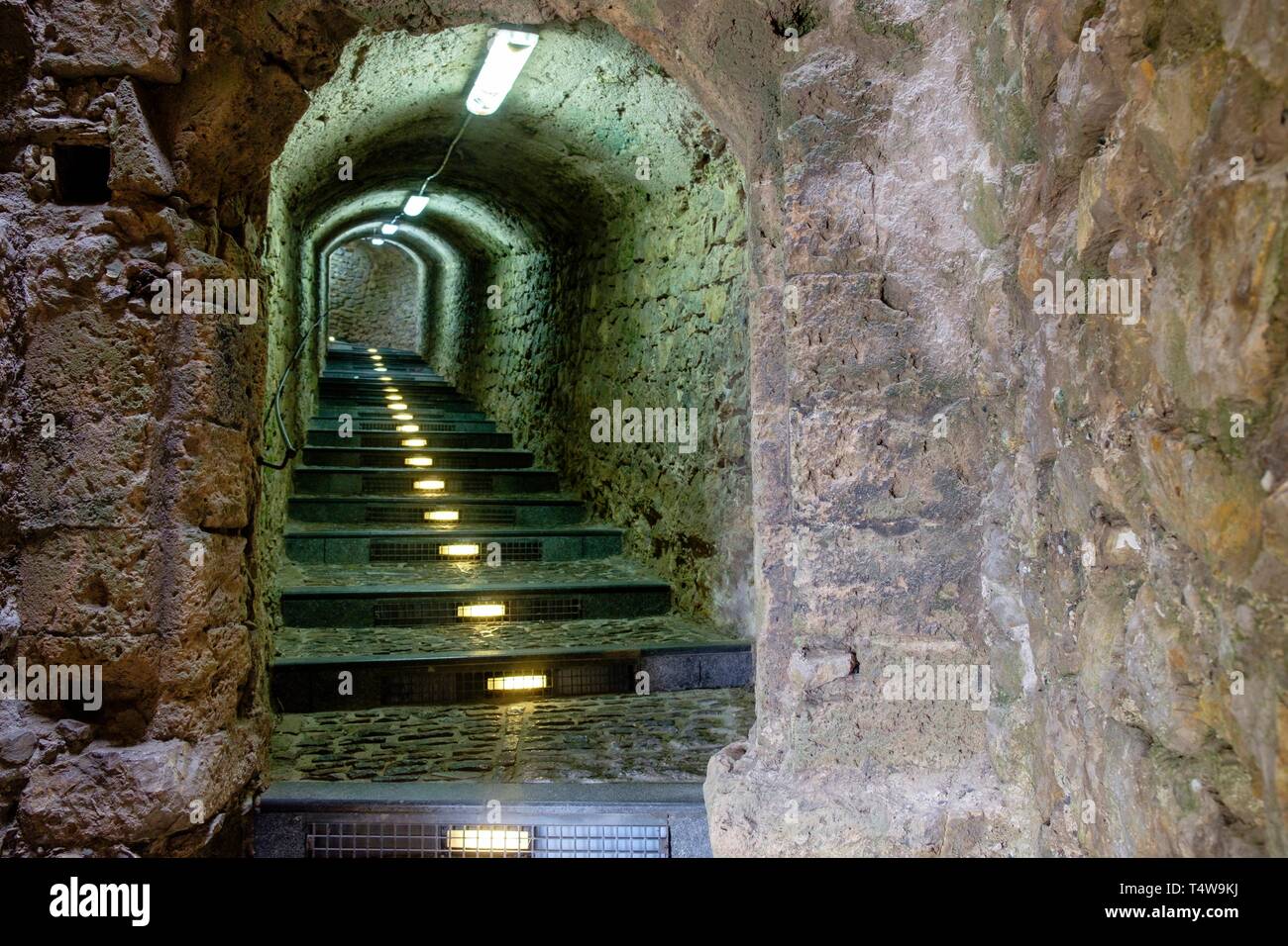 túnel Es Soto Fosc, Ibiza, balearic islands, Spain. Stock Photo