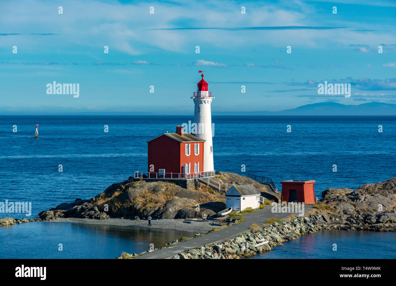 Canada, British Columbia, Victoria, Fisgard Lighthouse built 1860 Stock Photo
