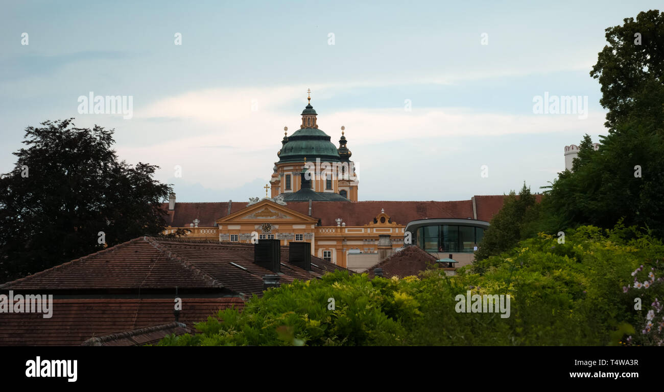 The Melk Monastery (Stiftung Melk) in Austria Stock Photo