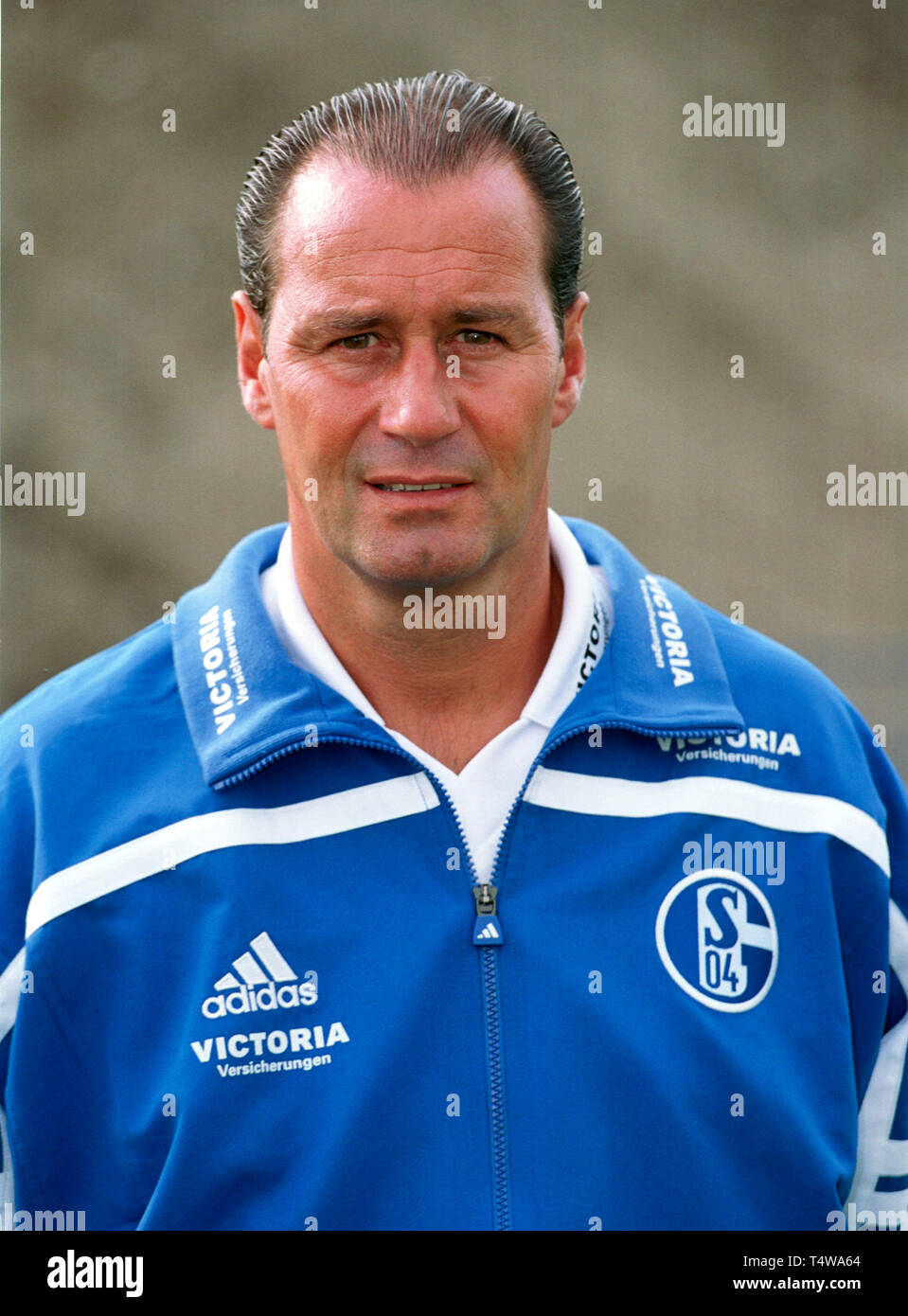 Gelsenkirchen, Germany 11.7.2001, Football: team presentation of German  Bundesliga Club Schalke 04 --- coach Huub STEVENS Stock Photo - Alamy