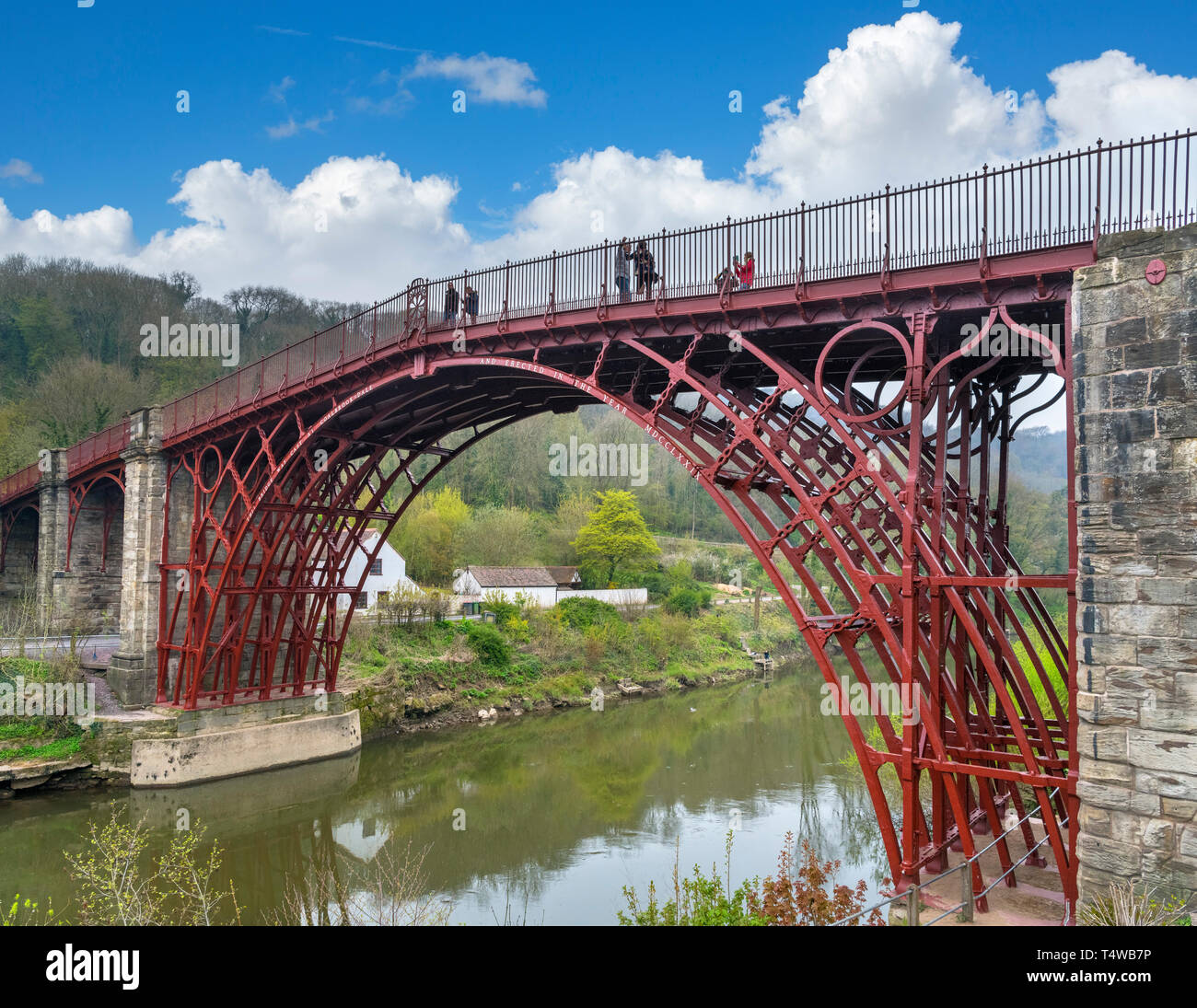 Ironbridge UK. The historic 18th century Iron Bridge across the