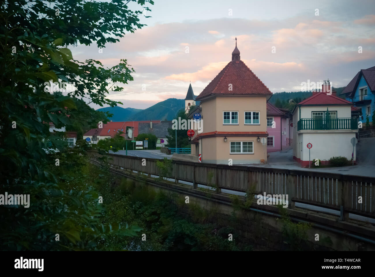 Spittal am Semmering, a Cosy Town in Austria Stock Photo