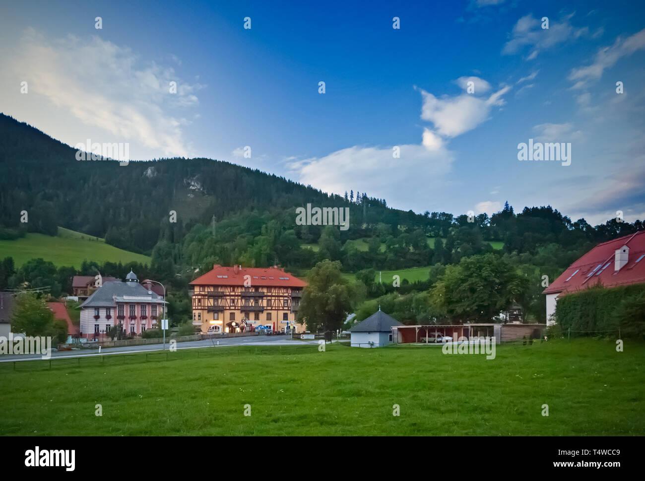 Spittal am Semmering, a Cosy Town in Austria Stock Photo