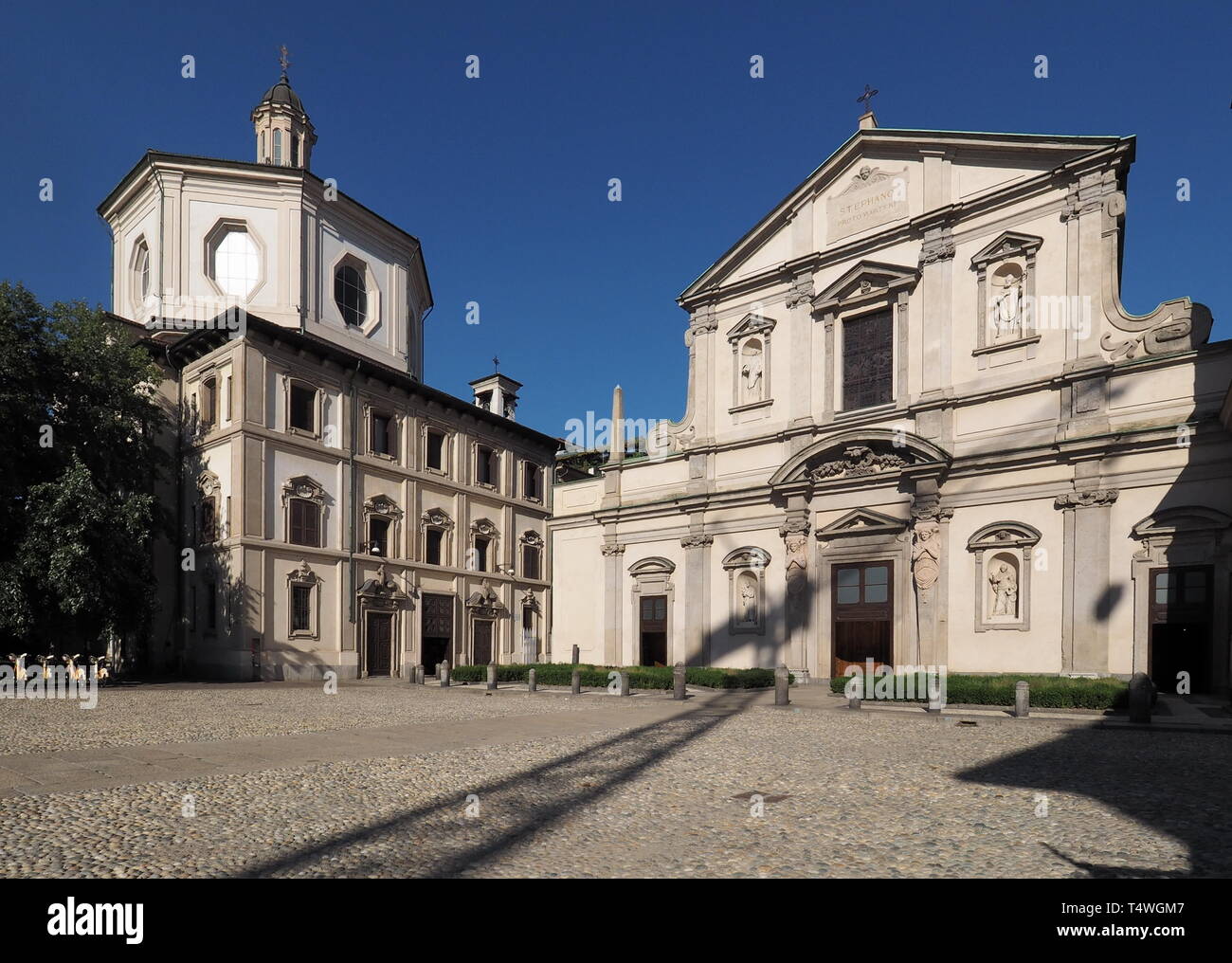 Church of Santo Stefano superiore, Milan, Lombardy Stock Photo - Alamy