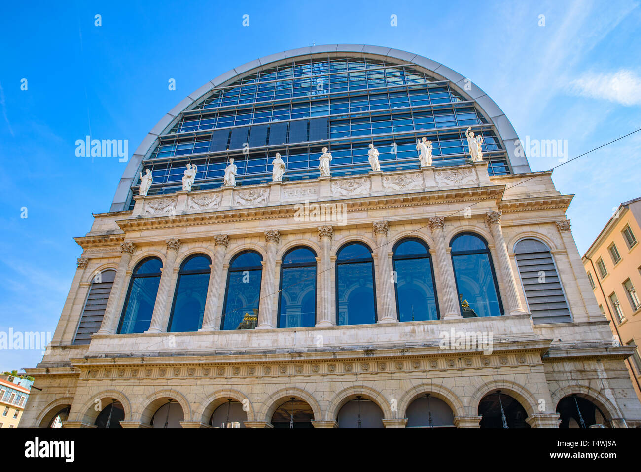 Opéra Nouvel (Nouvel Opera House) in Lyon, France Stock Photo