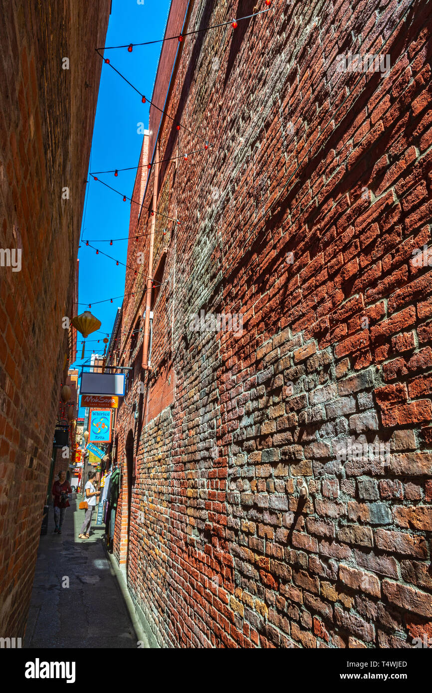 Canada, British Columbia, Victoria, Chinatown, Fan Tan Alley Stock Photo