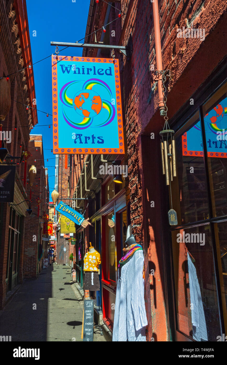 Canada, British Columbia, Victoria, Chinatown, Fan Tan Alley Stock Photo