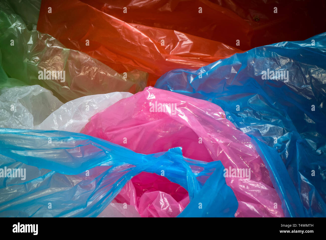 Trash Bag Plastic with Colorful Crumpled Paper Stock Image - Image of  plastic, brown: 179035273