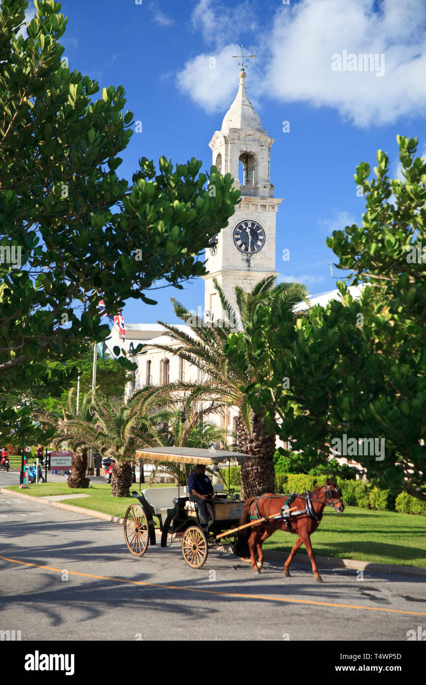 Bermuda, Sandys Parish, Royal Naval Dockyard, the Clock Towers Stock Photo