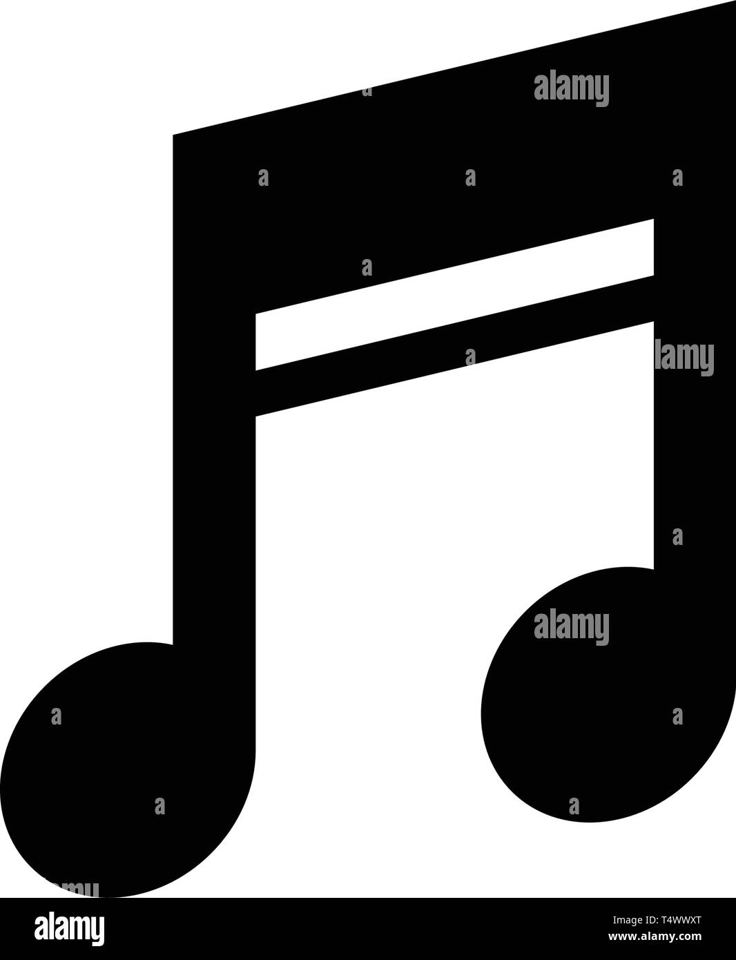 Music note graphic design template vector isolated illustration Stock