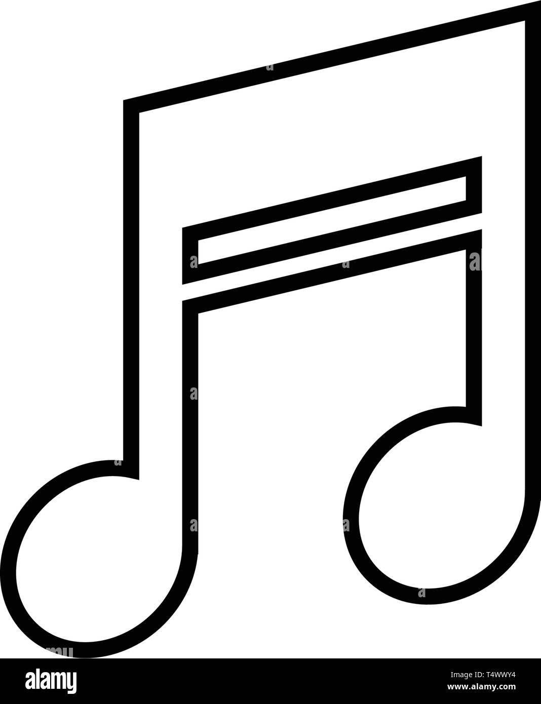 Music Note Graphic Design Template Vector Isolated Illustration