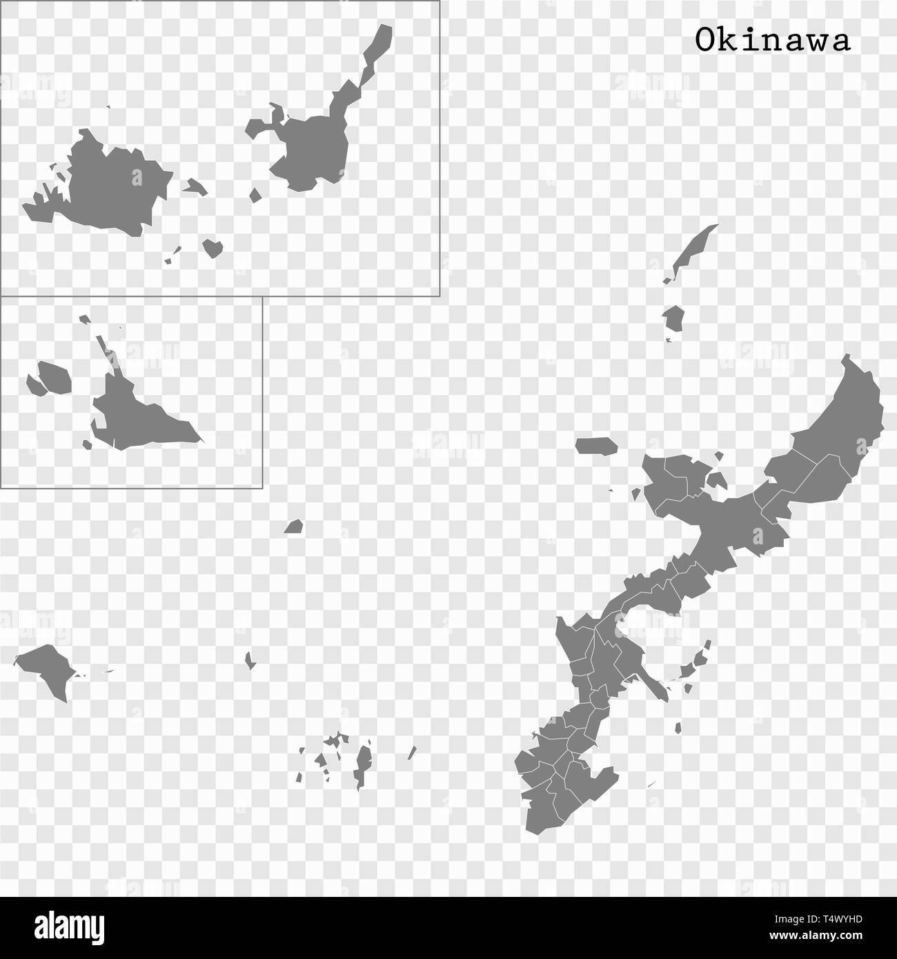Map of okinawa hires stock photography and images Alamy