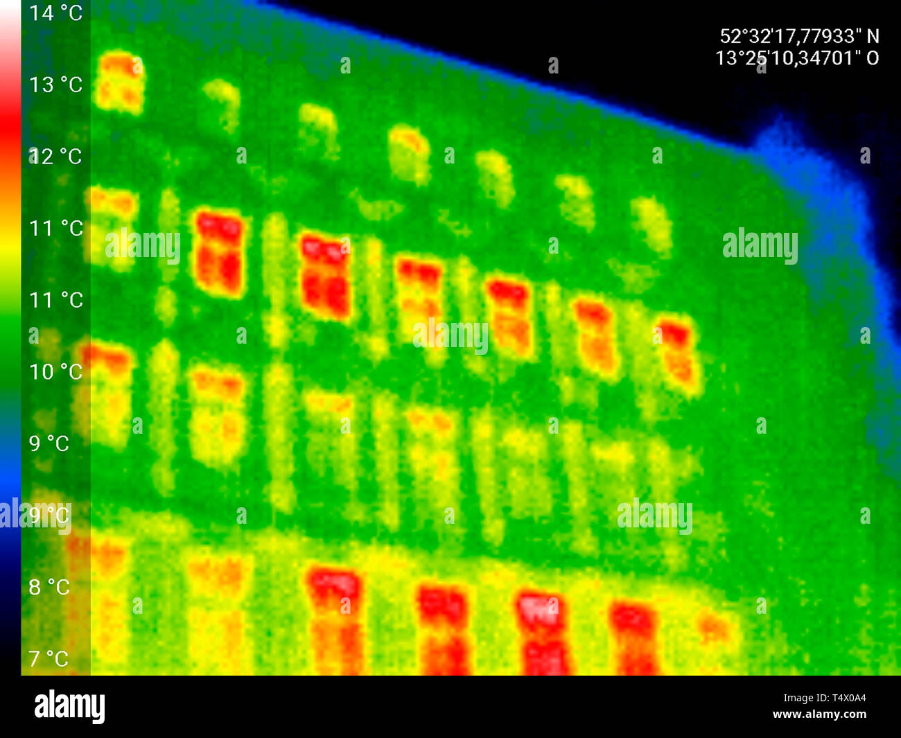 Waermebild Haus Fassade Waermedaemmung Berlin Nur Fuer