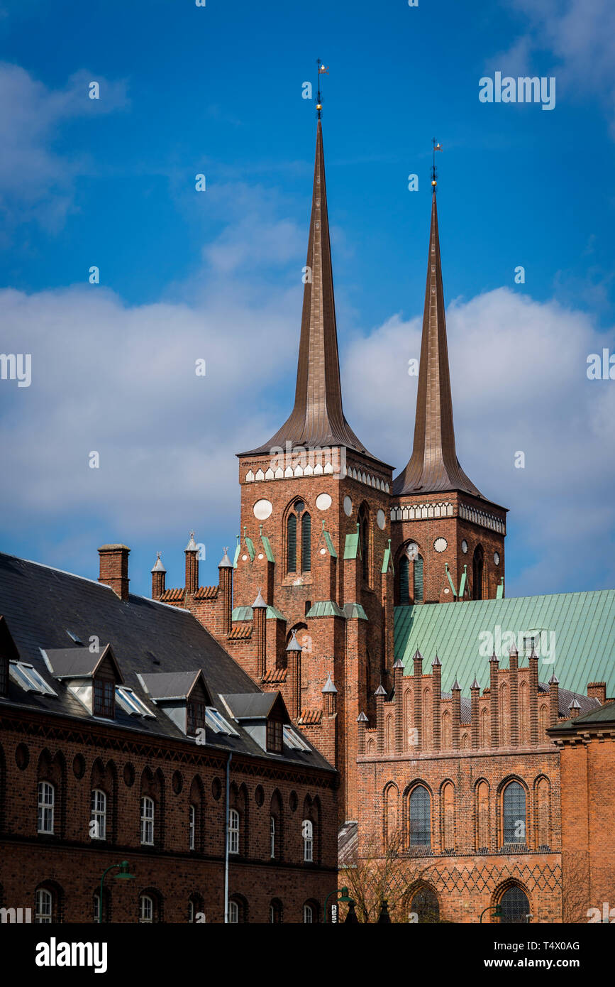 Roskilde cathedral, a UNESCOlisted Gothic building, Roskilde, historic