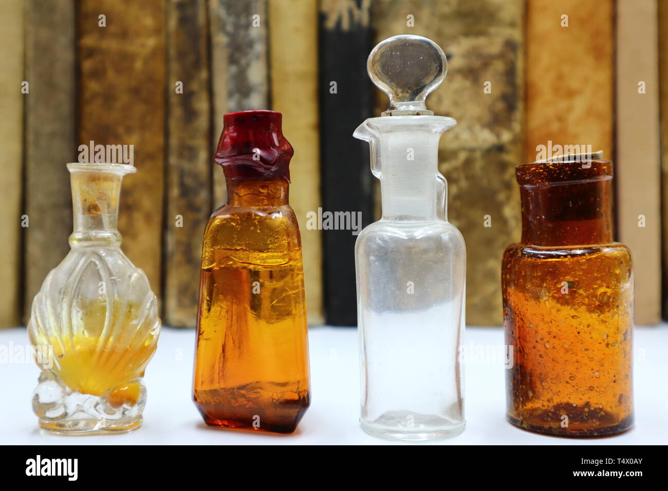 Antique Medicine Bottles, 1800s Victorian Era Stock Photo Alamy