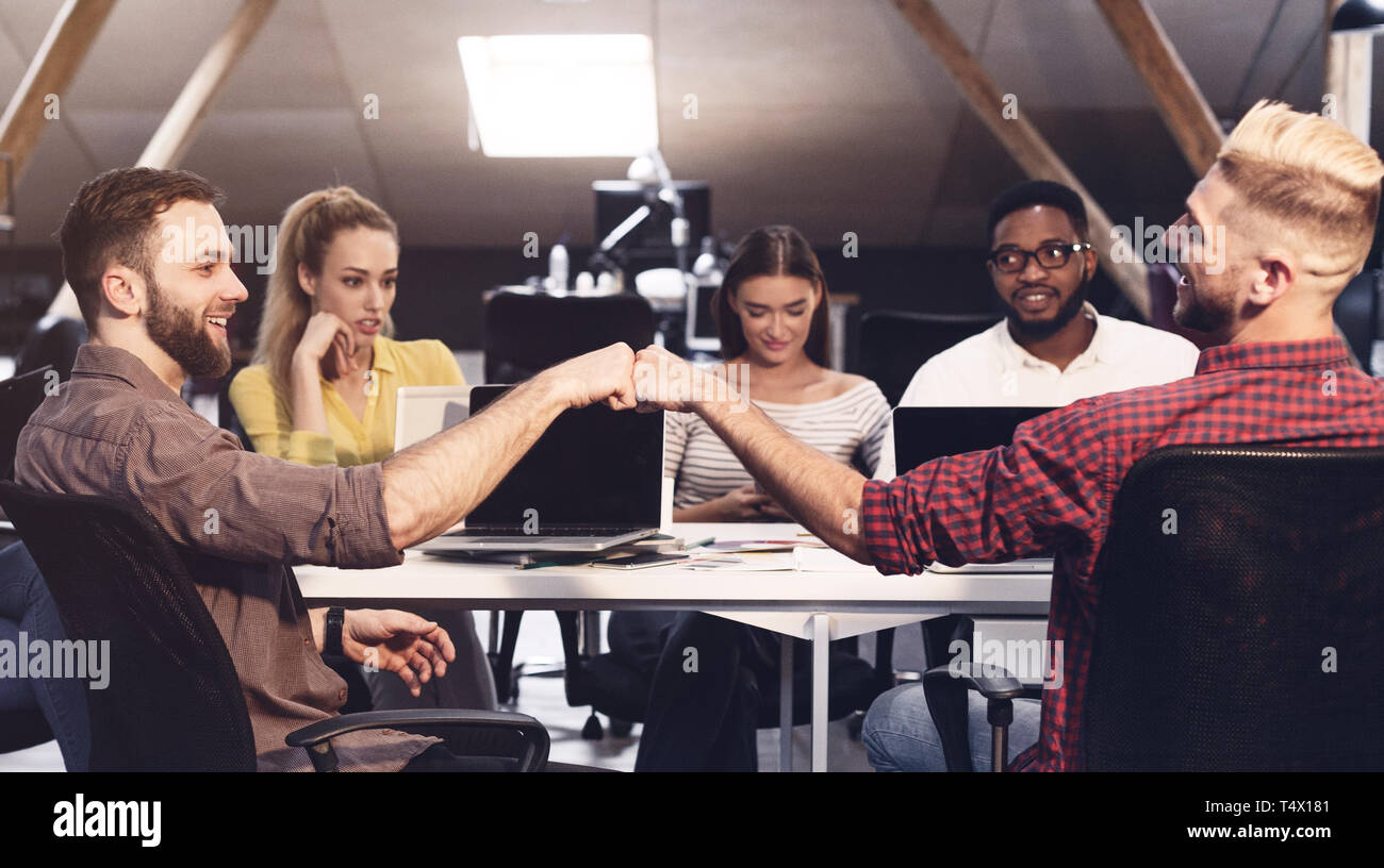Diverse male female business colleagues hi-res stock photography and ...