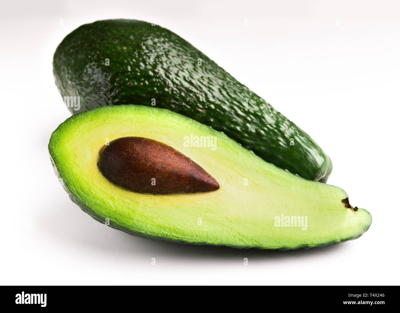 Avocado on white background Stock Photo