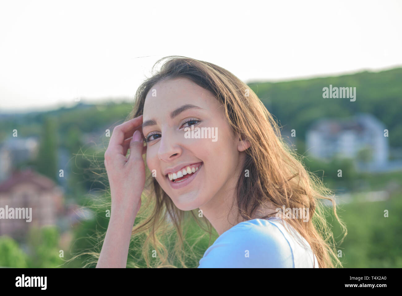 Healthier Hair From Root To Tip Adorable Girl With Long Hairstyle
