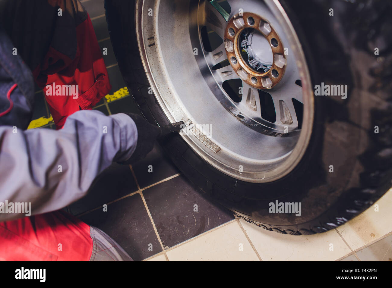 Wheel Weights For Balancing Tires Arrayed In Trays For Precise Balance