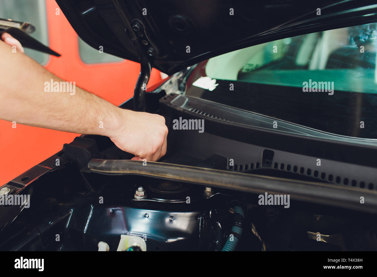 Car detailing series Glass coating final procedure, installation