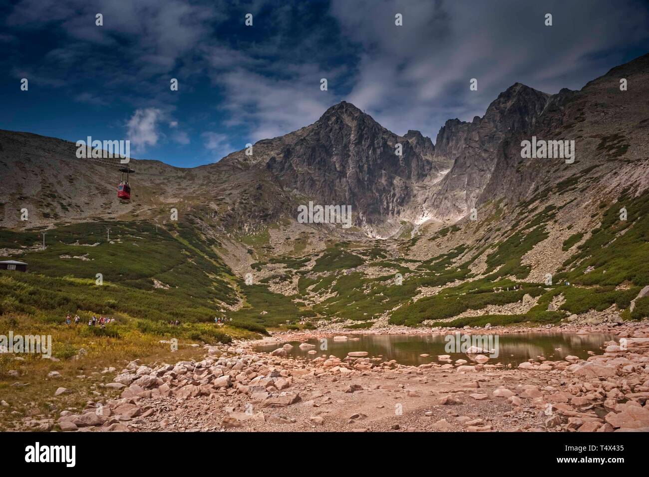 Skalnaté pleso (Rocky lake) in the Vysoké Tatry (High Tatra Stock Photo -  Alamy