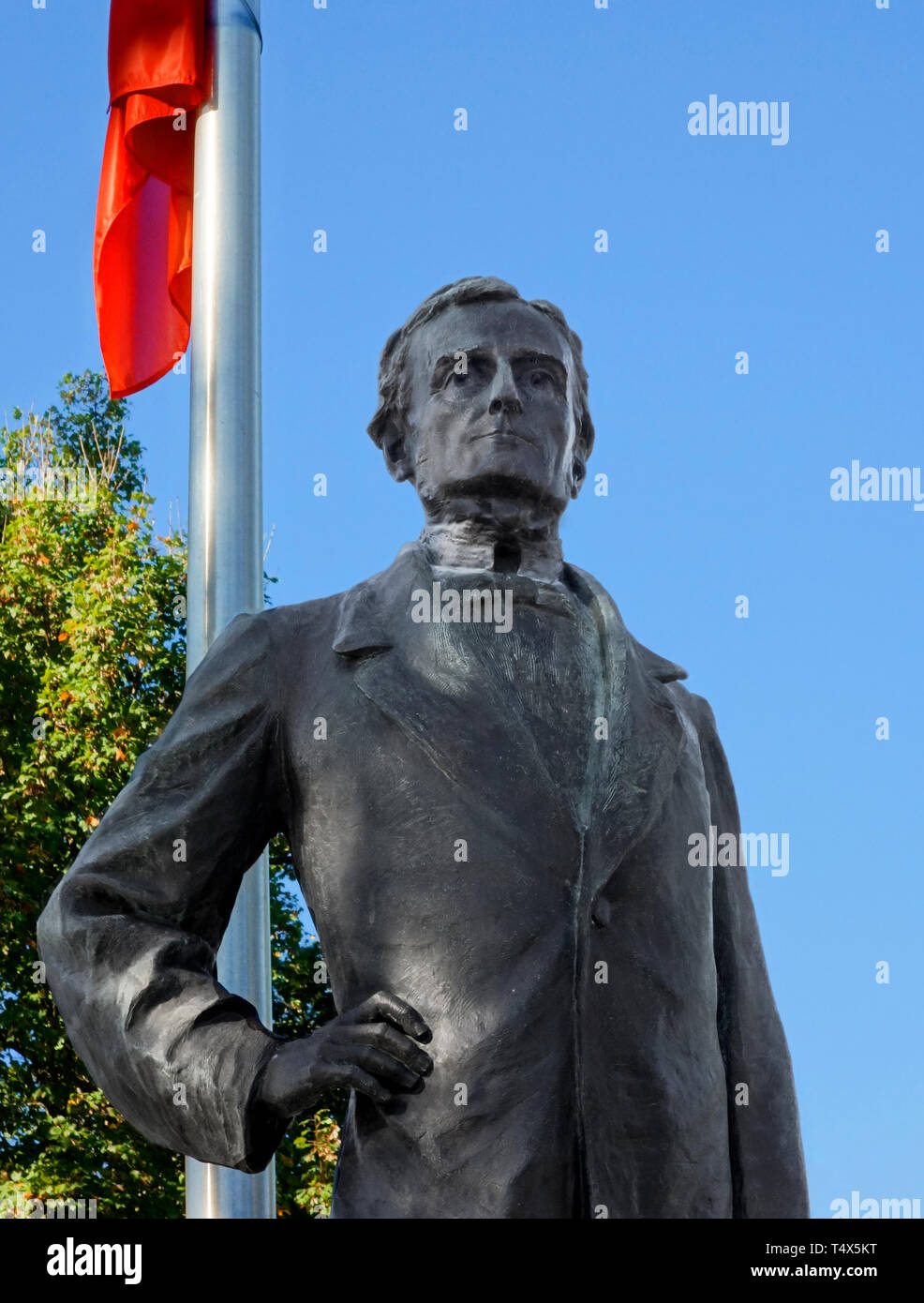 Statue of Jefferson Davis, President of the Confederacy,Richmond, Virginia, US, 2017. Stock Photo