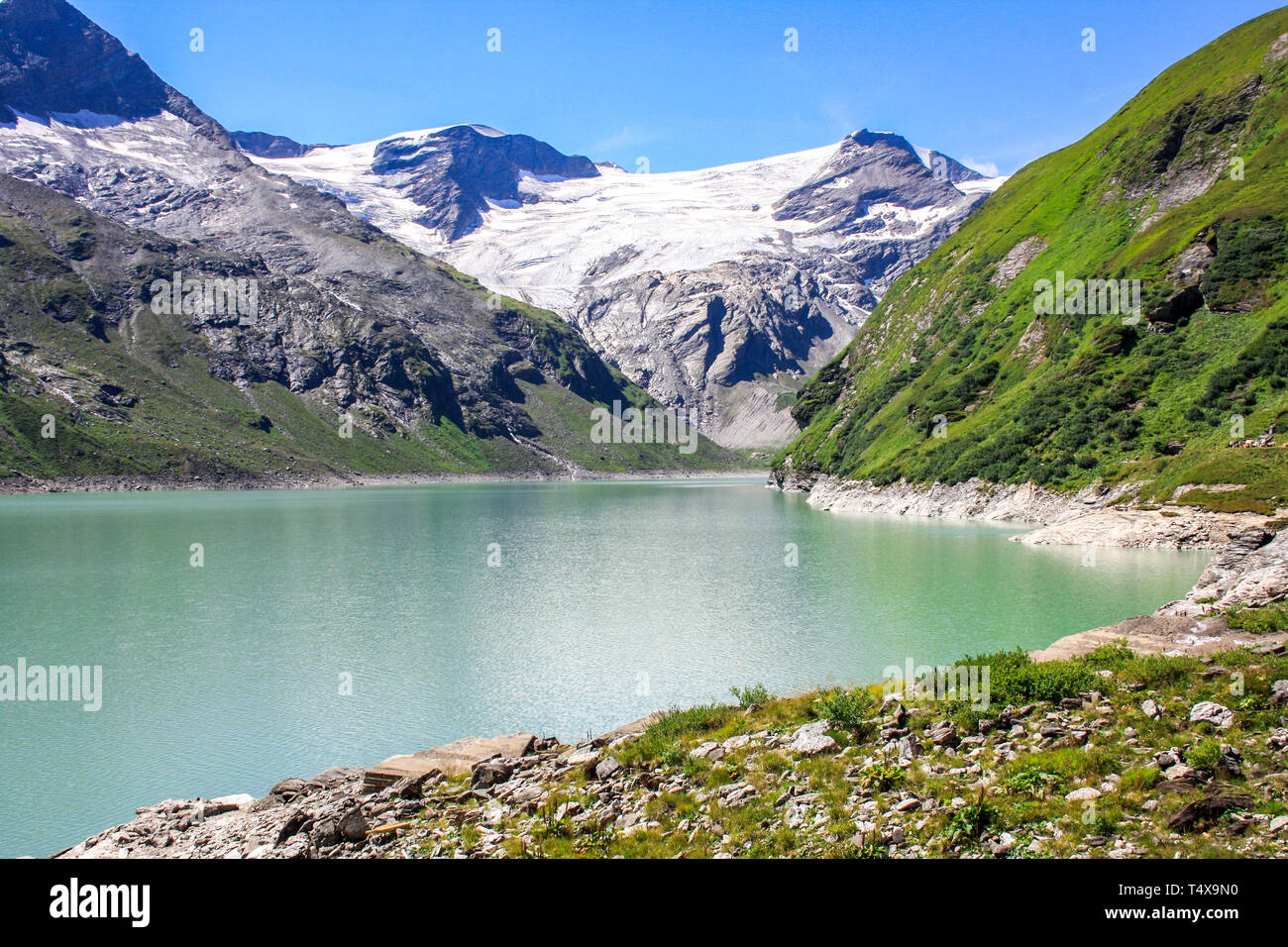 Silvretta Water Reservoir, Austria Stock Photo