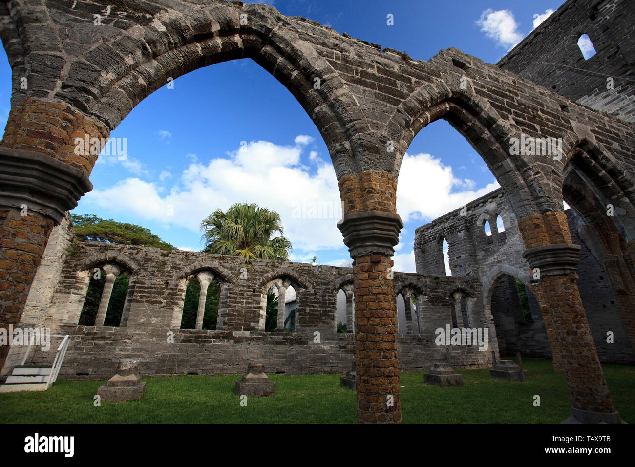 Bermuda, South Coast, St. George's Parish, Unfinished Church Stock Photo