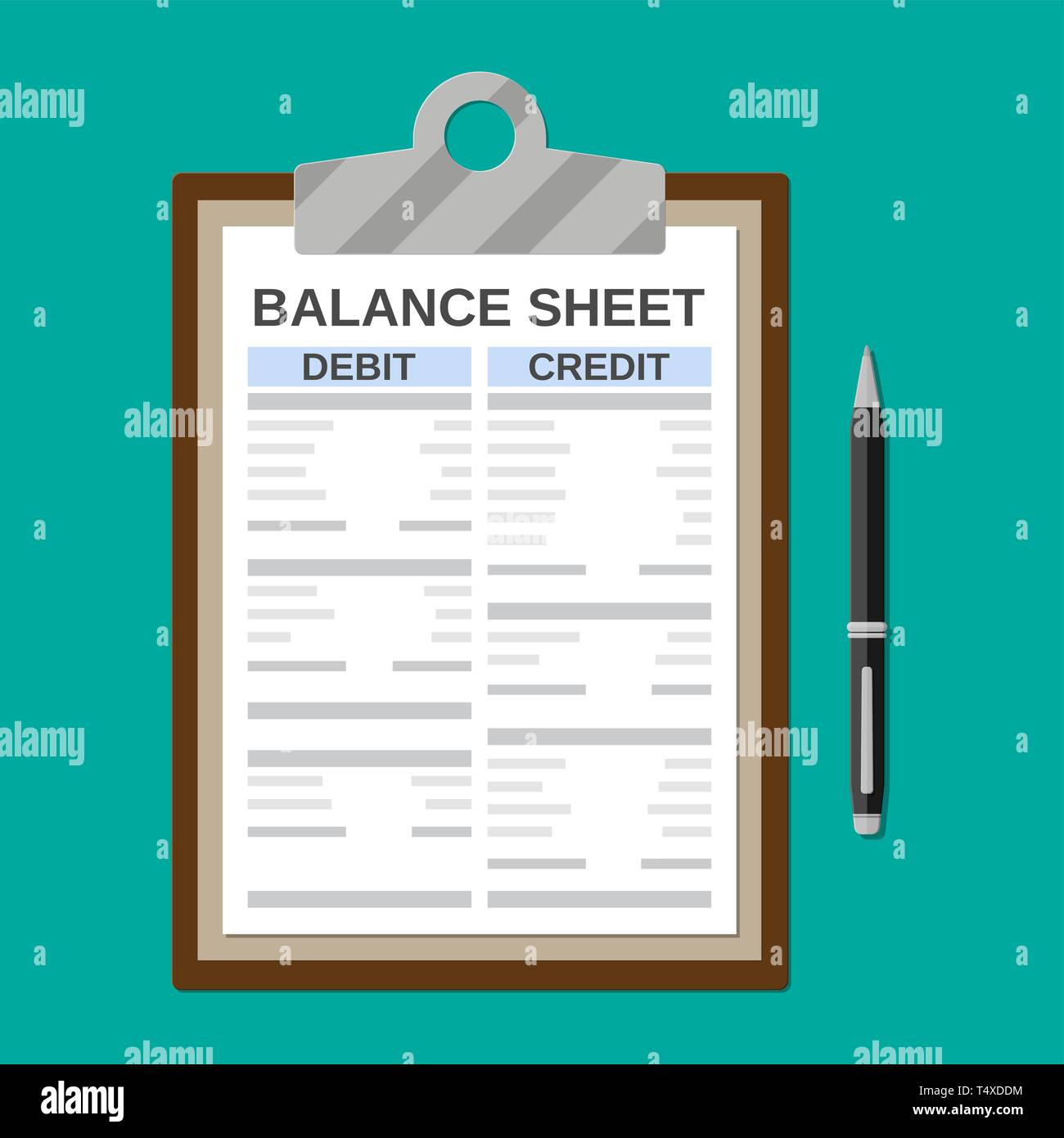 Statement of financial position Stock Vector Images - Alamy