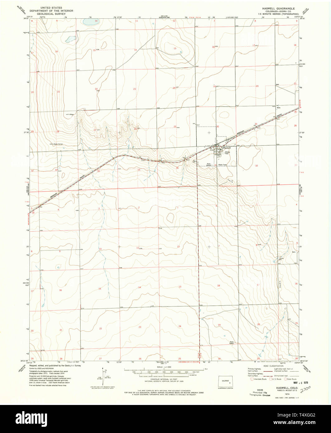 Haswell colorado map hires stock photography and images Alamy