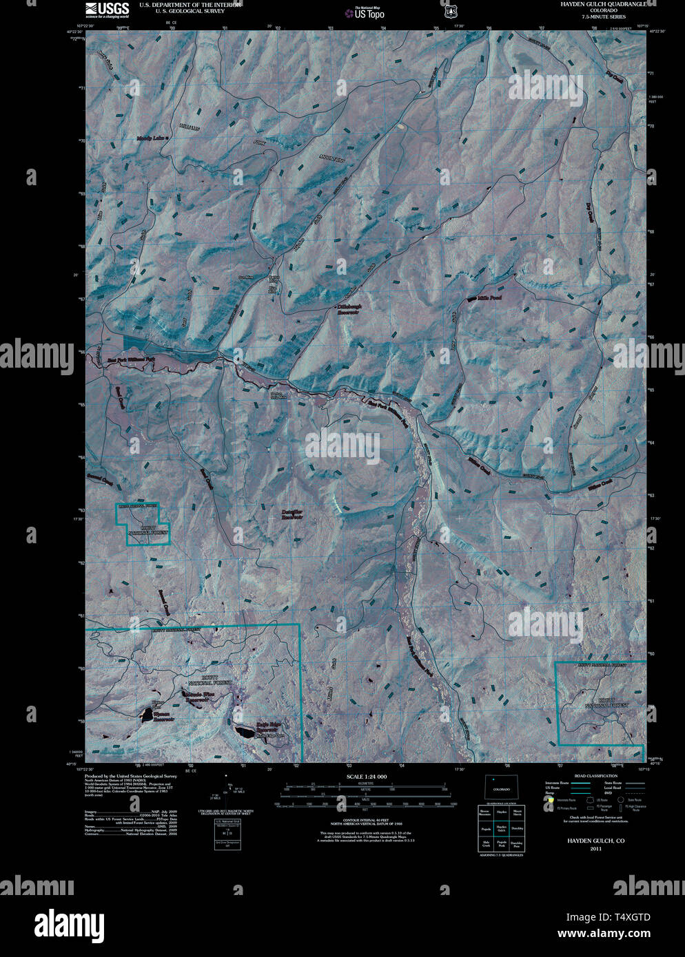 Hayden colorado map hires stock photography and images Alamy