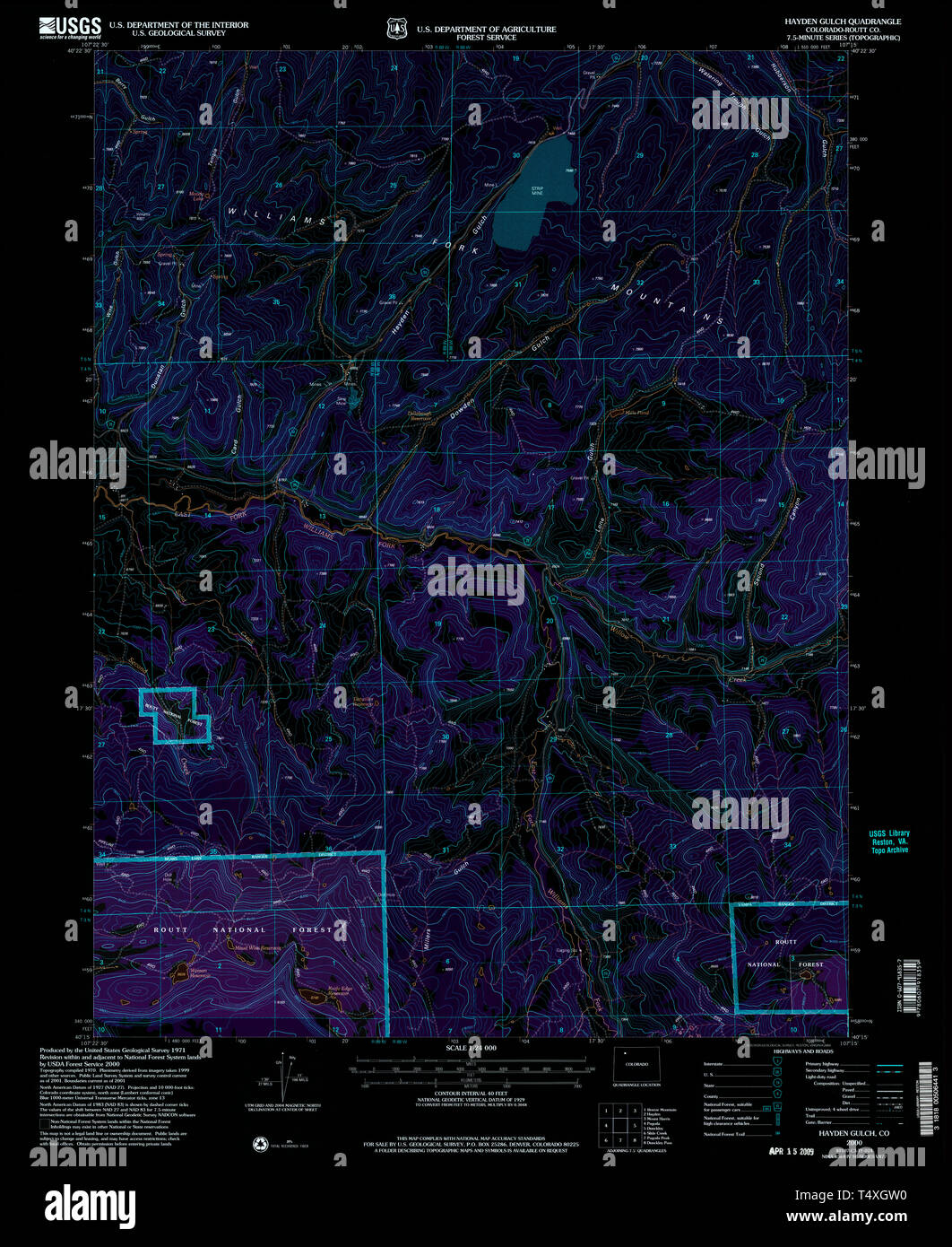 Hayden colorado map hires stock photography and images Alamy