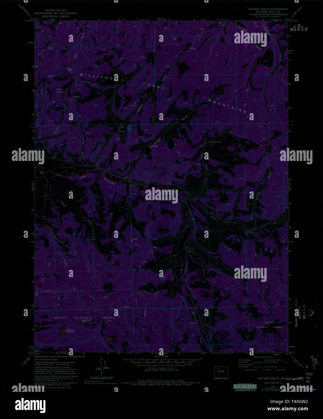 Hayden colorado map hires stock photography and images Alamy