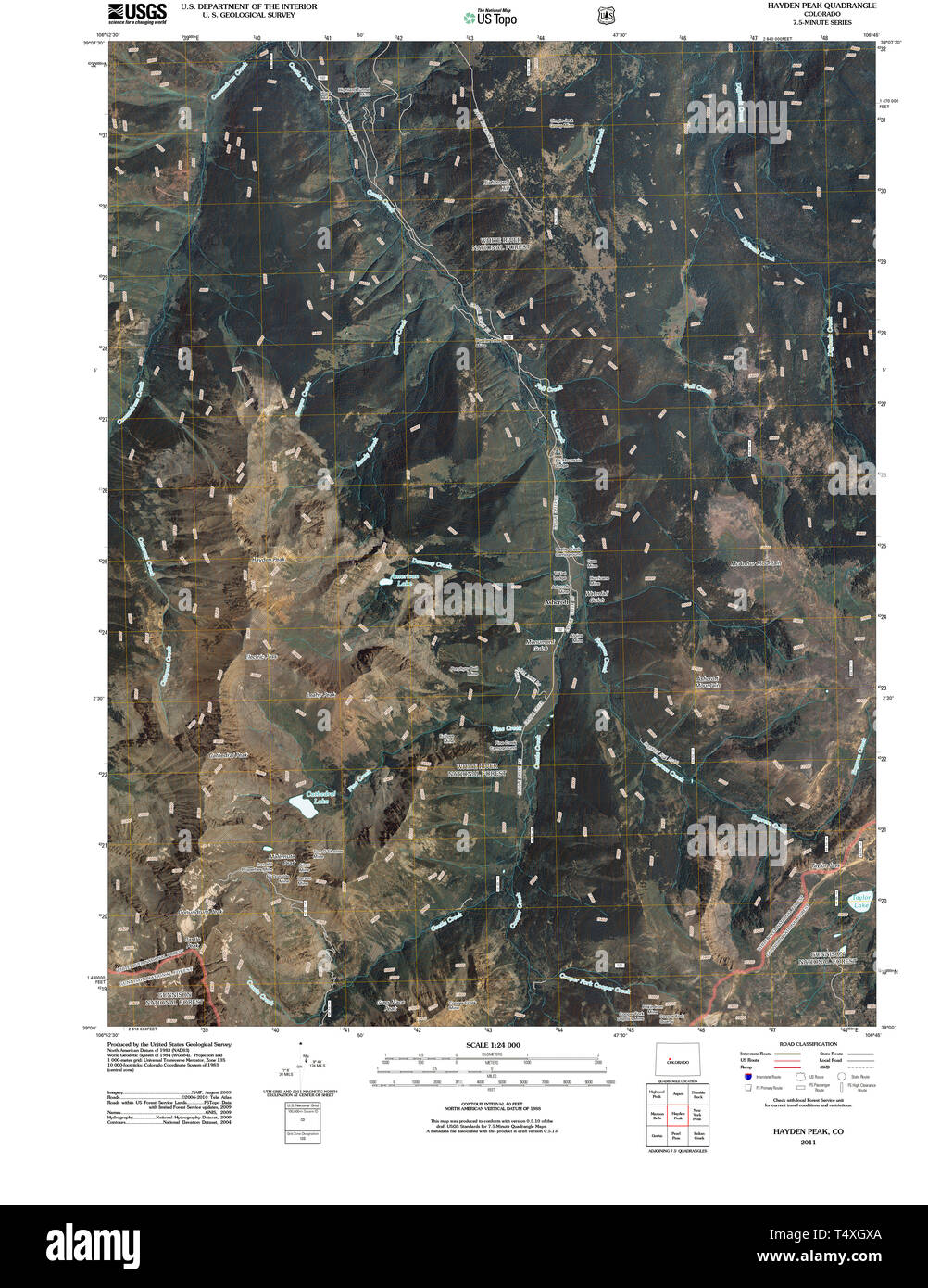 Hayden colorado map hires stock photography and images Alamy