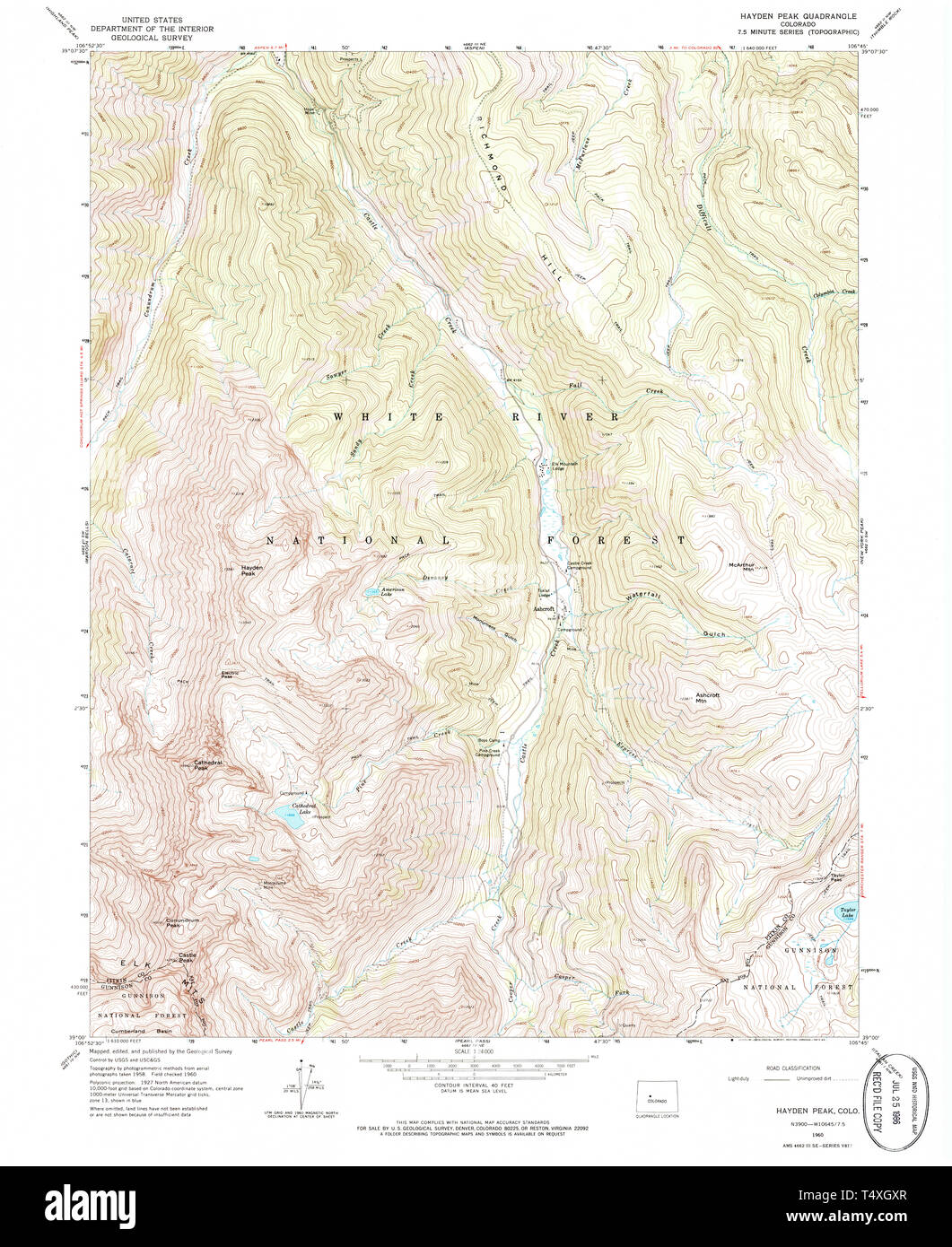 Hayden colorado map Cut Out Stock Images & Pictures Alamy