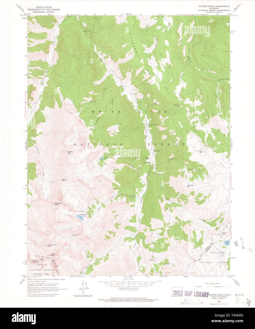 Hayden colorado map hi-res stock photography and images - Alamy