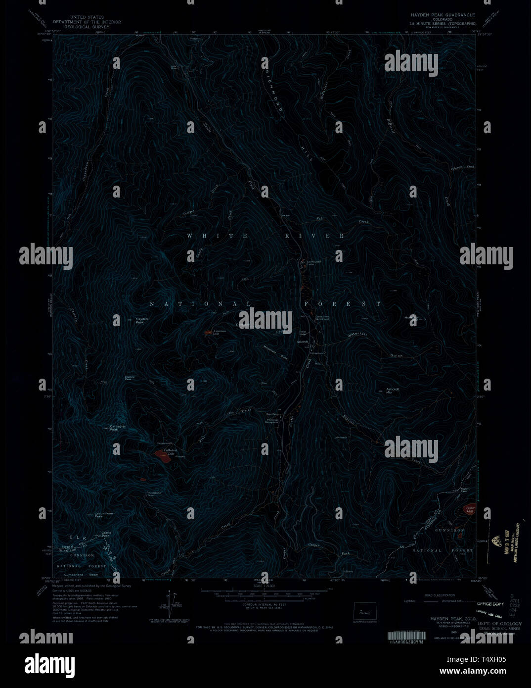 Hayden colorado map hires stock photography and images Alamy