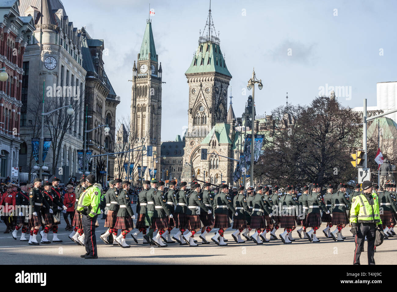 OTTAWA, CANADA NOVEMBER 10, 2018 Ceremonial Guard of the Governor