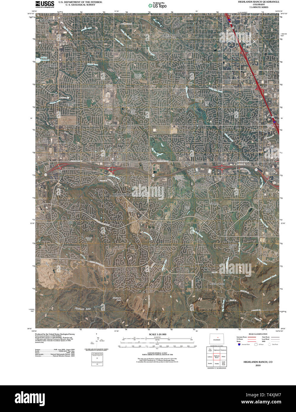 Map of highlands ranch hi-res stock photography and images - Alamy