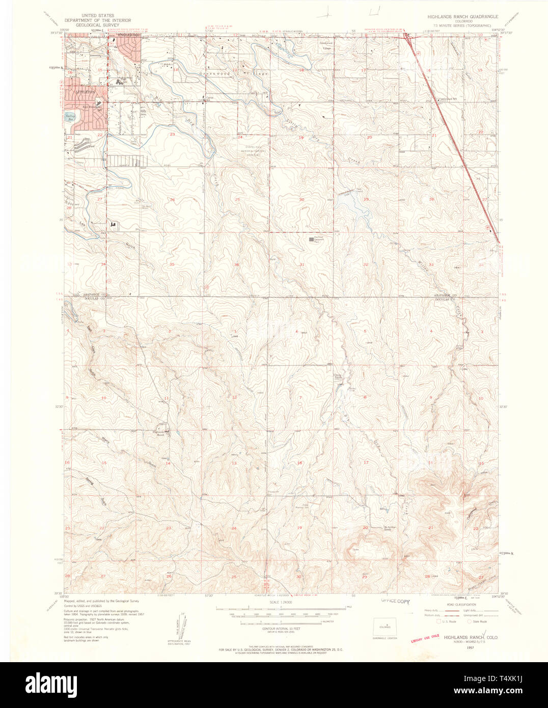 Highlands ranch map hi-res stock photography and images - Alamy