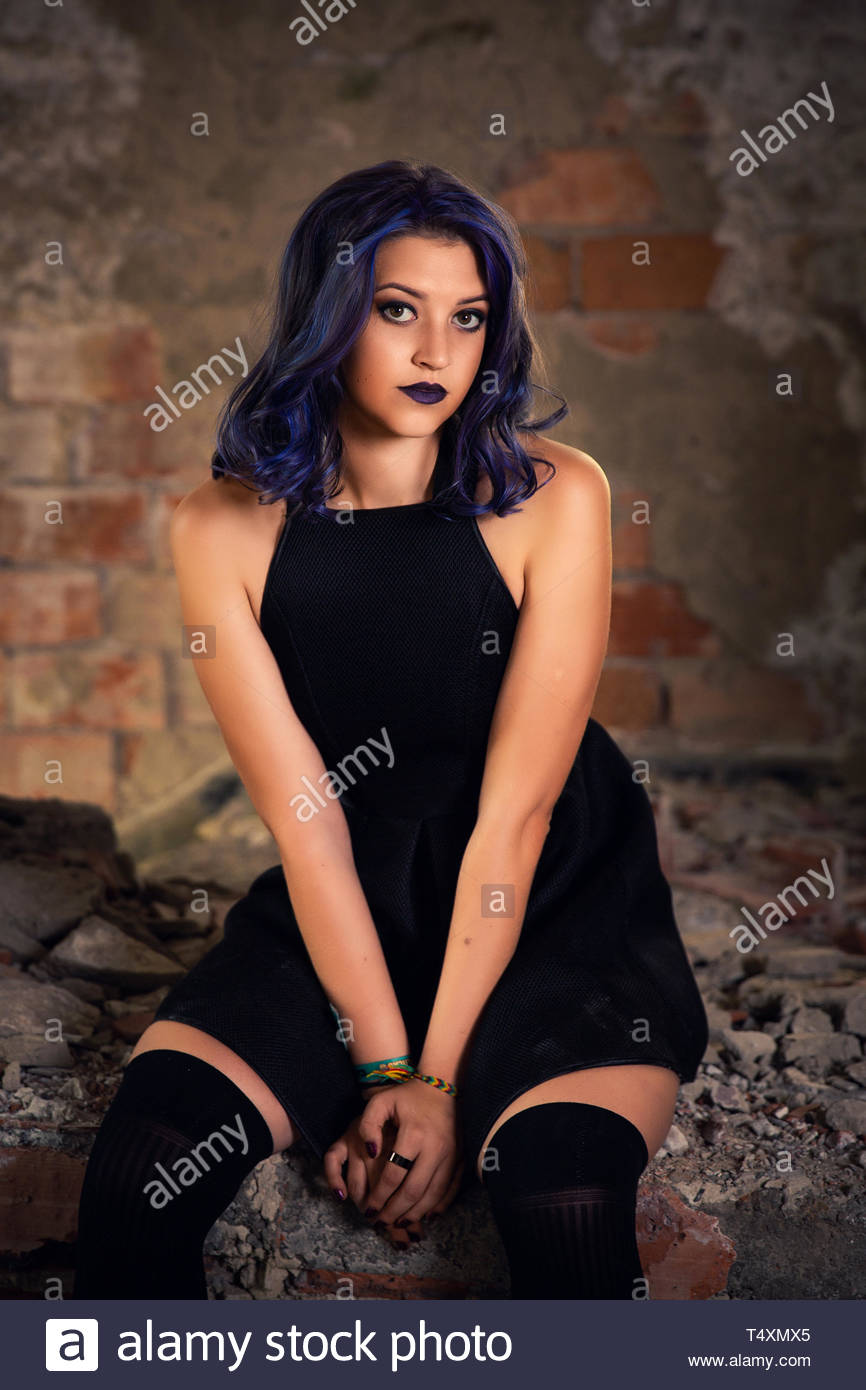 Purple Hair Stock Photos Purple Hair Stock Images Alamy
