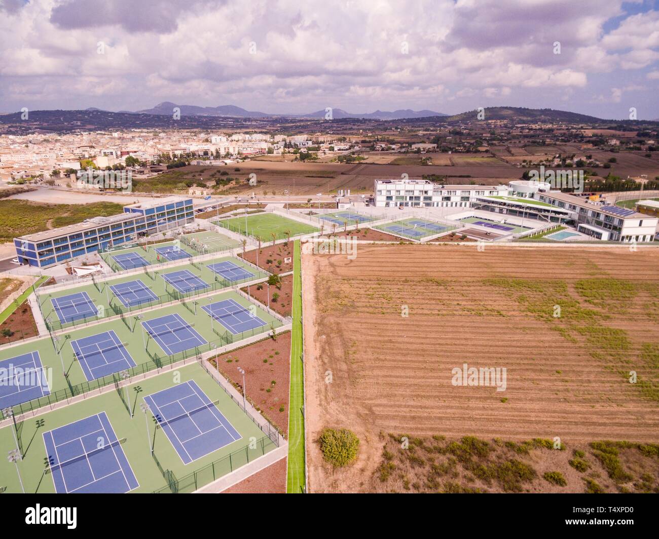 Escuela internacional de tenis Rafa Nadal - Rafa Nadal Academy, Mallorca, balearic islands, spain, europe. Stock Photo