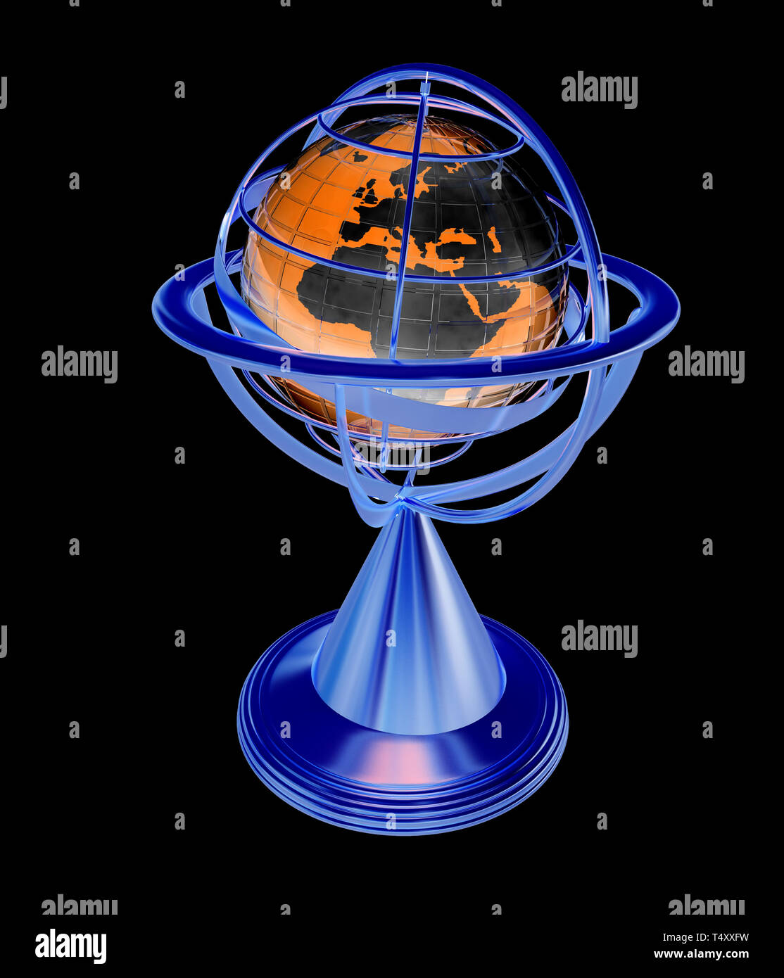 Terrestrial globe model Stock Photo - Alamy