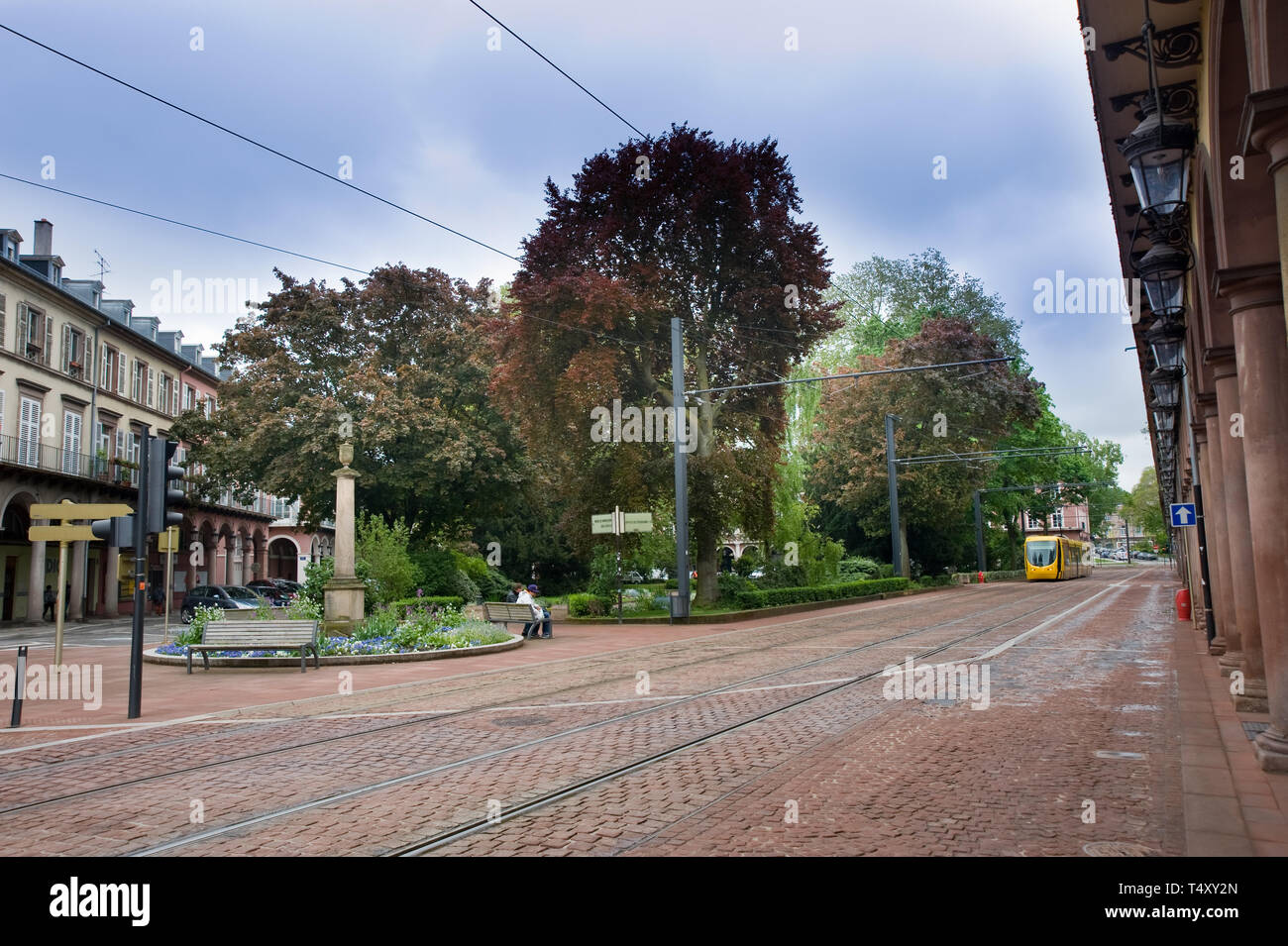 Mulhouse, Tramway, Avenue du Marechal Foch Stock Photo Alamy