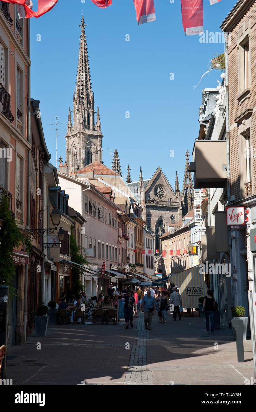 Mulhouse, Rue Henriette, Temple SaintÉtienne de