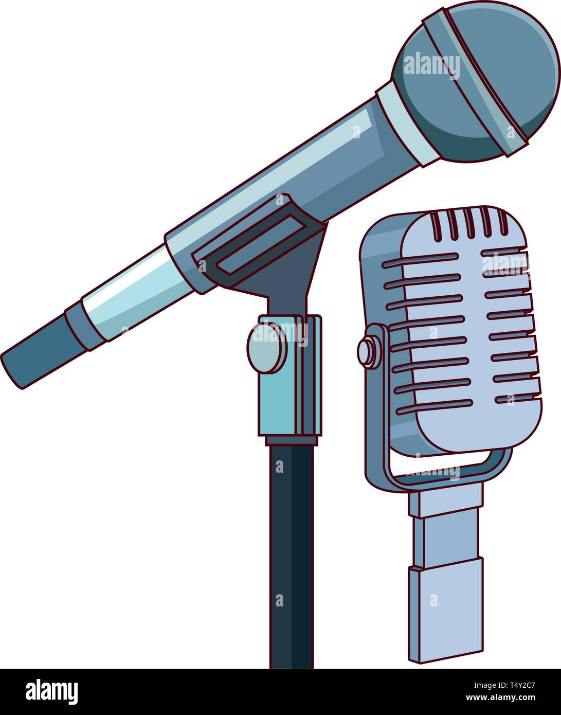 microphone icon cartoon Stock Vector Image & Art Alamy