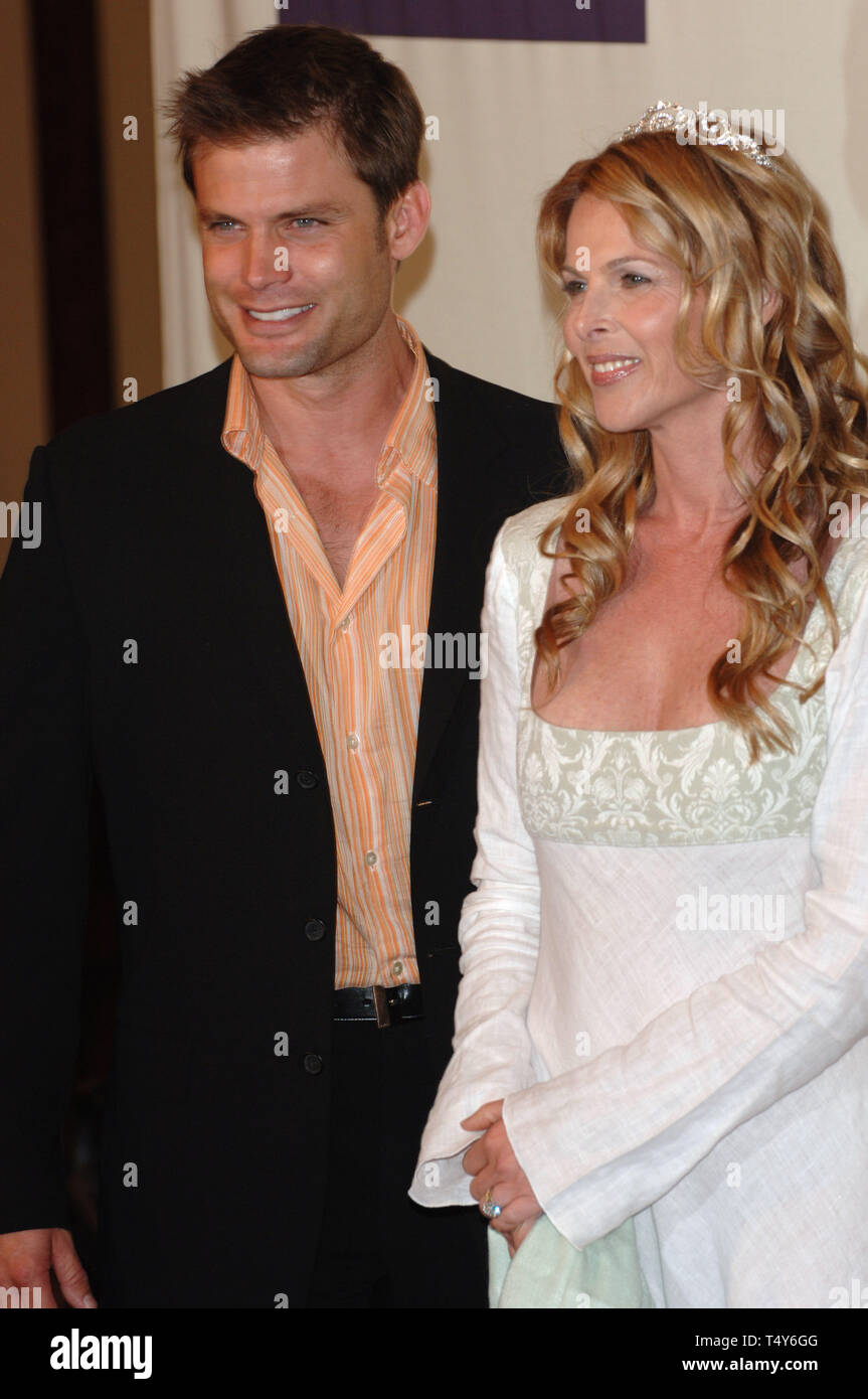 LOS ANGELES, CA. April 22, 2005: Actress CATHERINE OXENBERG & husband actor CASPER VAN DIEN at the 12th Annual Race to Erase MS Gala themed 'Rock & Royalty to Erase MS' at the Century Plaza Hotel. © 2005 Paul Smith / Featureflash Stock Photo