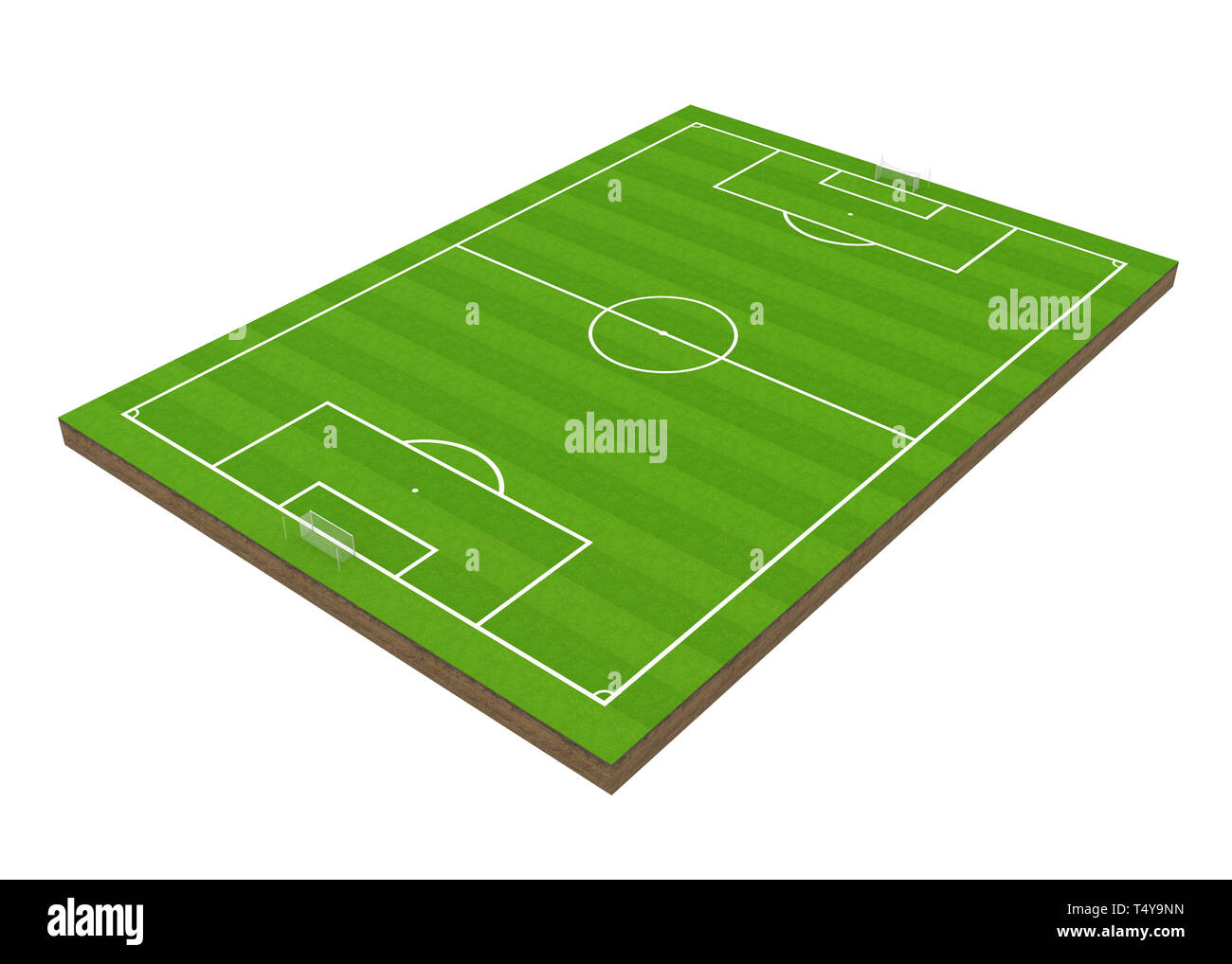 Soccer Grass Field Isolated Stock Photo Alamy